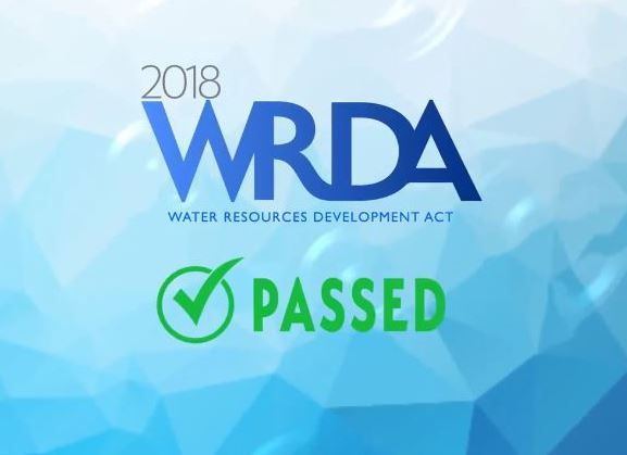 Water Resources Development Act (WRDA) Signed Into Law